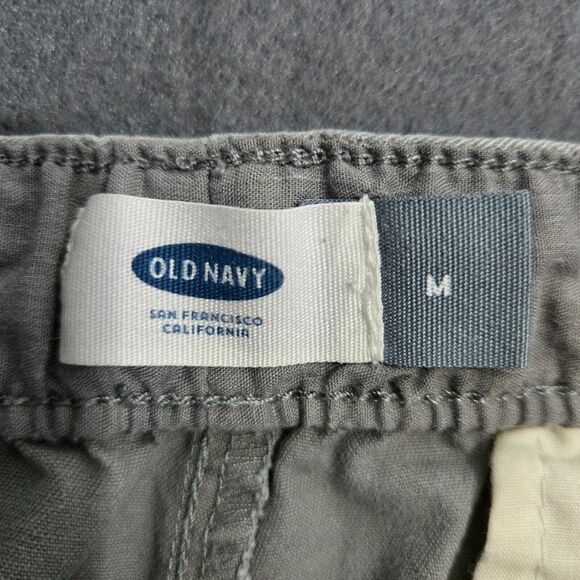 Old Navy Men M Grey Jogger Pants Elastic Waist Drawstring - Picture 6 of 12